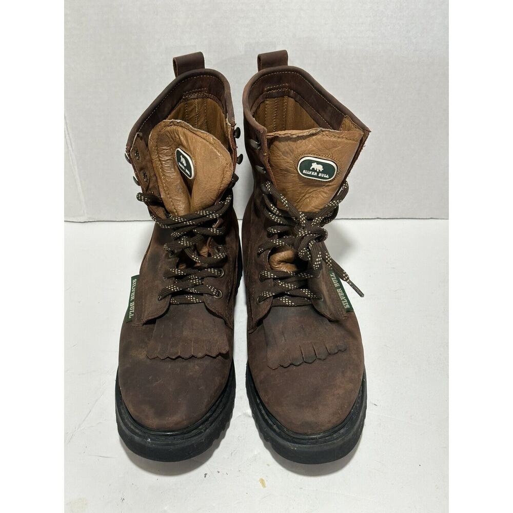 Silver Bull Mens Work boots leather waterproof oil resistance Sz men 8.5 - w 9.5 - Picture 5 of 11